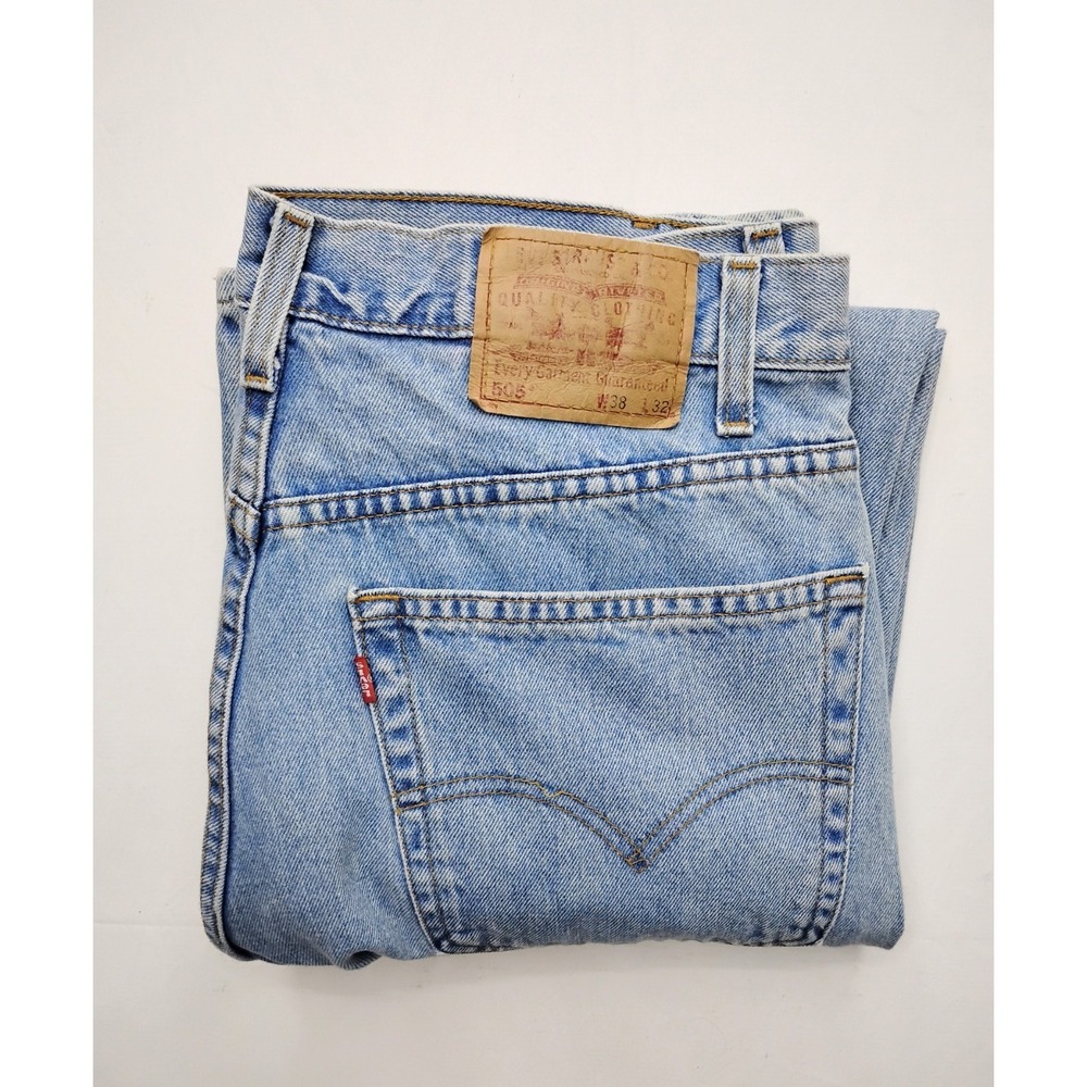 Vintage Levis 505 Jeans Mens 38x32 Denim Regular Fit Straight Leg y2k 2000